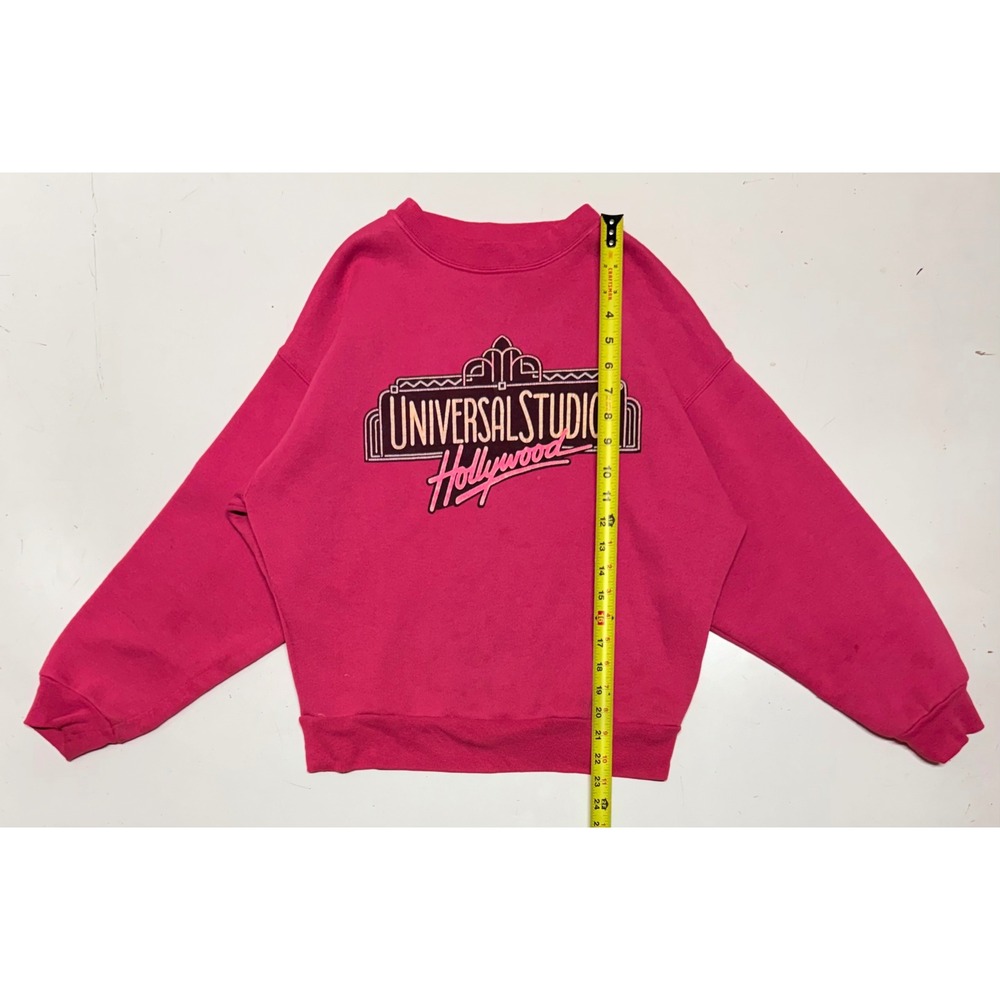 Vintage Universal Studios Hollywood Sweatshirt‎ Magenta Pink Crewneck Pullover